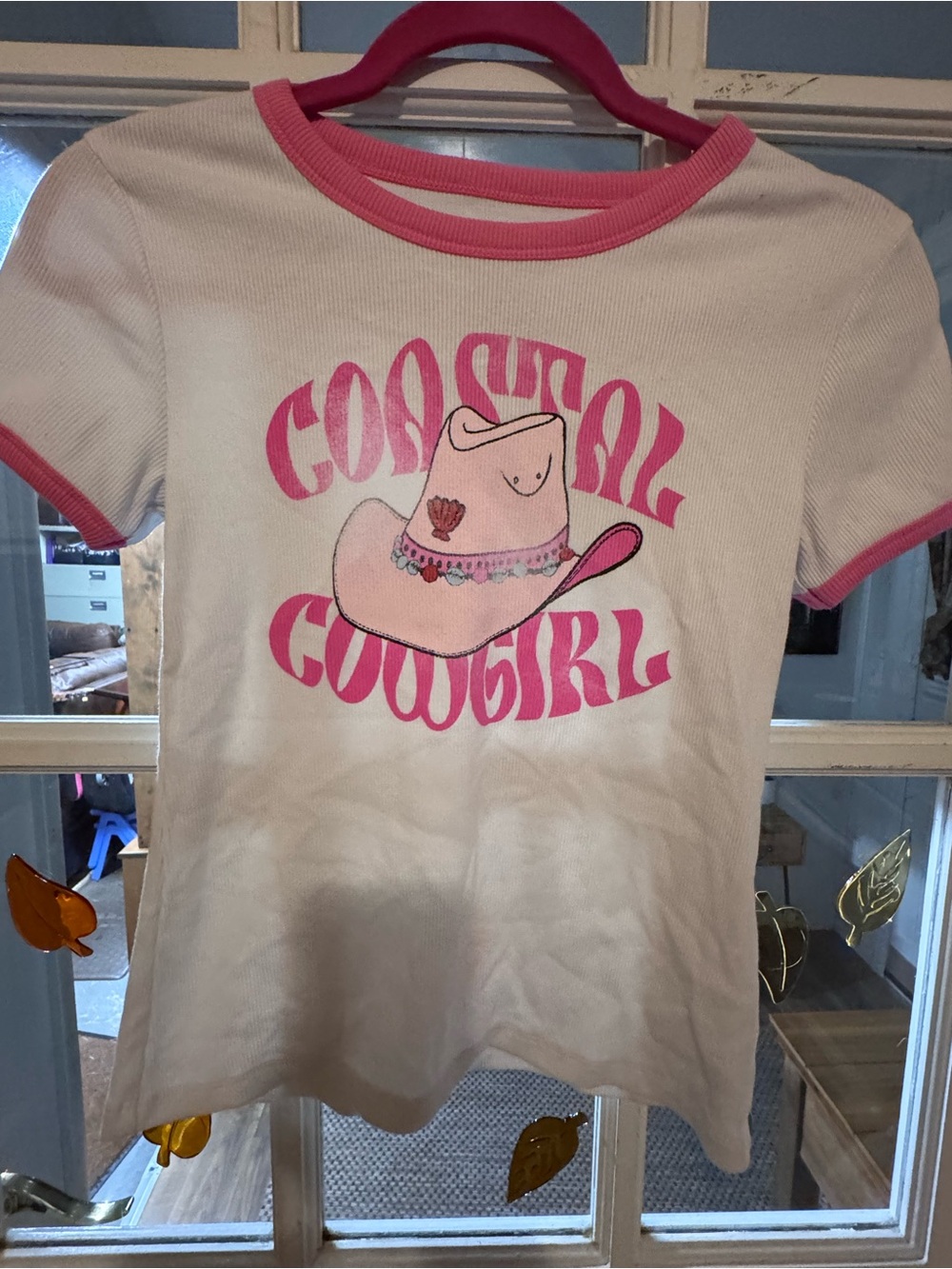 White & Pink 'Coconut Cowgirl' Graphic Tee for Kids